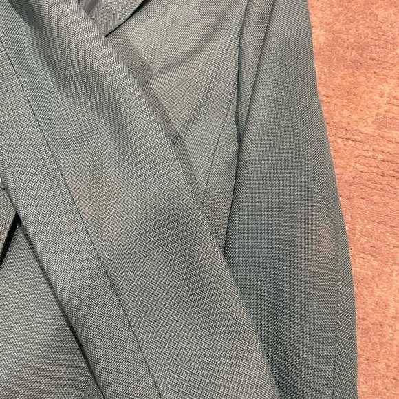 Josephine Chaus Silk Two Piece Suit Blazer Size 8. Skirt Size 10 Aqua Blue/Teal - Picture 14 of 14